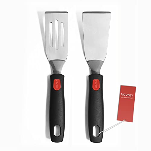 Professional Mini-Serving Spatula Set, Stainless Steel Cutter and Serve Turner ...