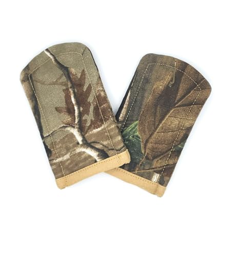 CamouflageThemed Pot Handle Holder Set of 2 Pair Cast Iron ...
