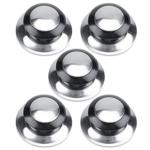 Pot Lid Top Replacement Knob, Pack of 5 Heat-Resistant Pot Pan Lids Knob Lifting Handle Home Kitchen Cookware Replacement Parts Pot Pan Lids Knob Lifting Handle for 6mm Mounting Hole of Lid