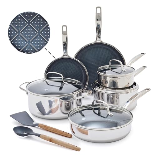 Blue Diamond Hybrid Stainless Steel Set