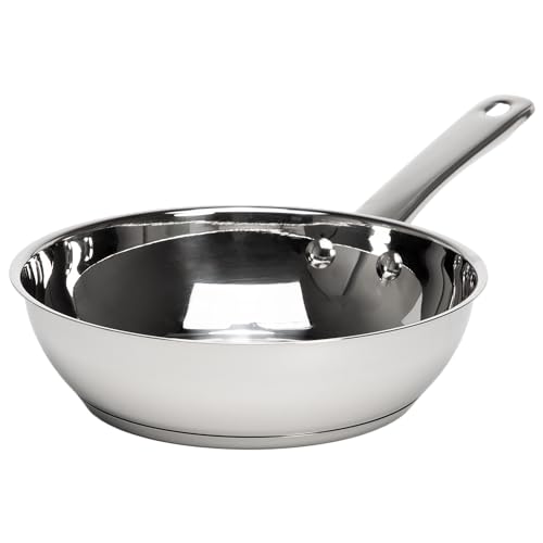 Ecolution Classic Stainless Steel Fry Pan, Professional Quality Sauté, Encapsulated ...
