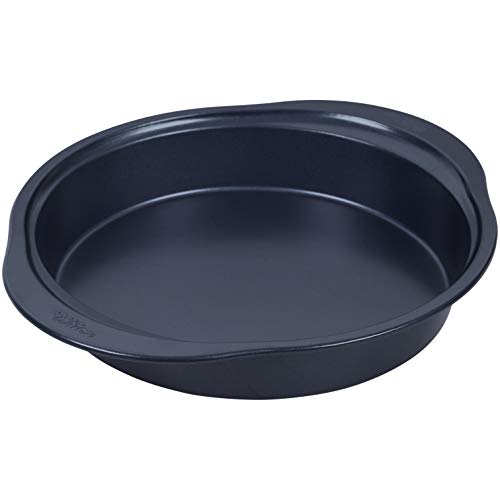 Wilton Diamond-Infused Non-Stick Navy Blue Round Baking Pan, 9-inch, Steel