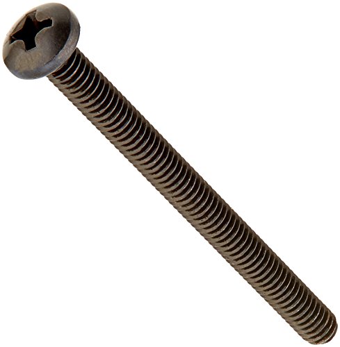 Small Parts Steel Pan Head Machine Screw, Black Oxide Finish, ...