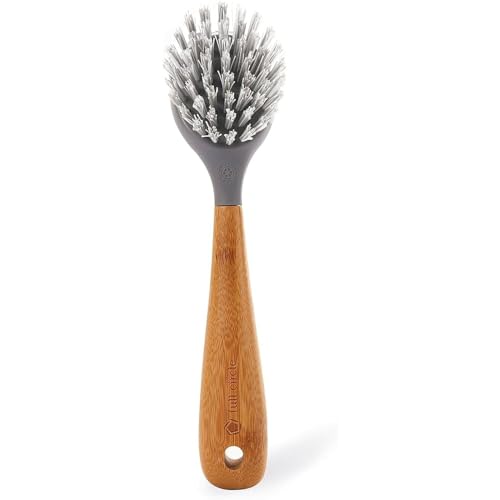 Full Circle Tenacious C Cast Iron Bamboo Dish Brush and ...