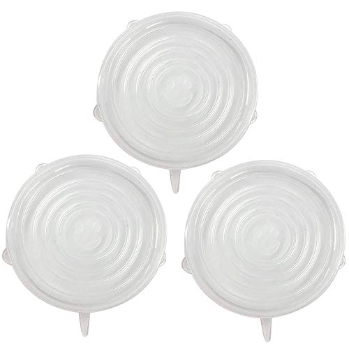 3 PCS 9.8in Large Silicone Stretch Lids Safe in Microwave ...