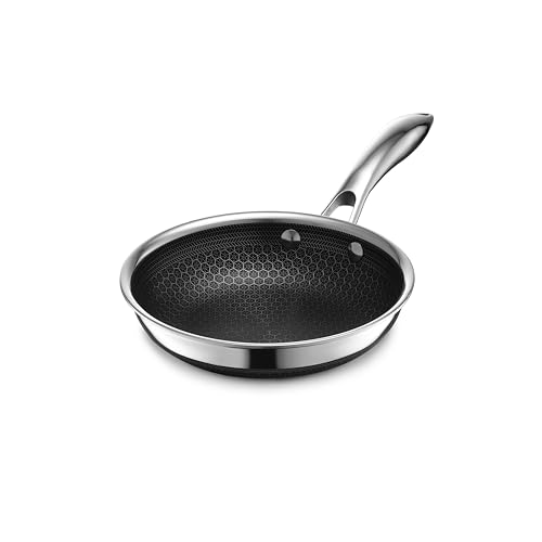 HexClad Hybrid Nonstick 7-Inch Frying Pan, Stay-Cool Handle, Dishwasher-Friendly, Oven-Safe ...