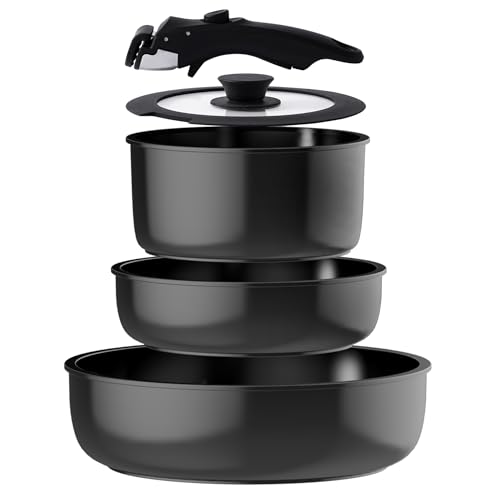 cookware with removable handles