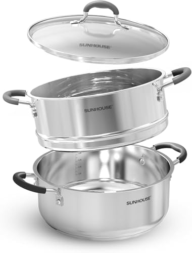 cookware with steamer