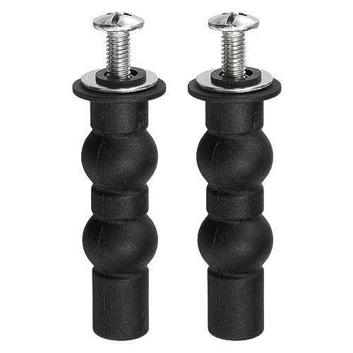 uxcell 2 Set M6 Toilet Seat Hinges Screws, Expanding Rubber ...