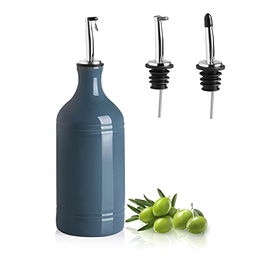 Sweejar Ceramic Olive Oil Dispenser Bottle, Opaque Oil Cruet Protects ...