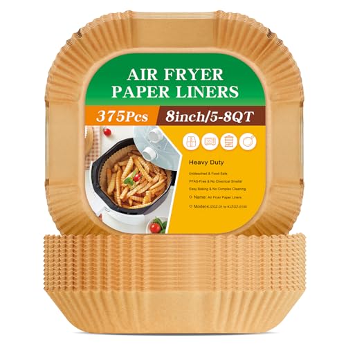 375Pcs Air Fryer Paper Liners, 8