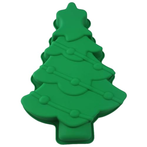 Christmas Tree Cake Pan for Baking Silicone Christmas Baking Molds ...