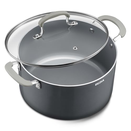 BEZIA 10-Quart Ceramic Nonstick Pot - cookware for induction hob