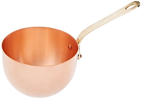 Mauviel M'Passion Copper Zabaglione Pan with Brass Handle, 1.8-qt, Made in France