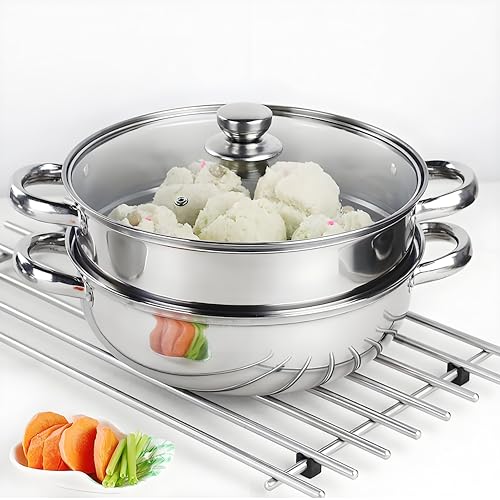 cookware with steamer