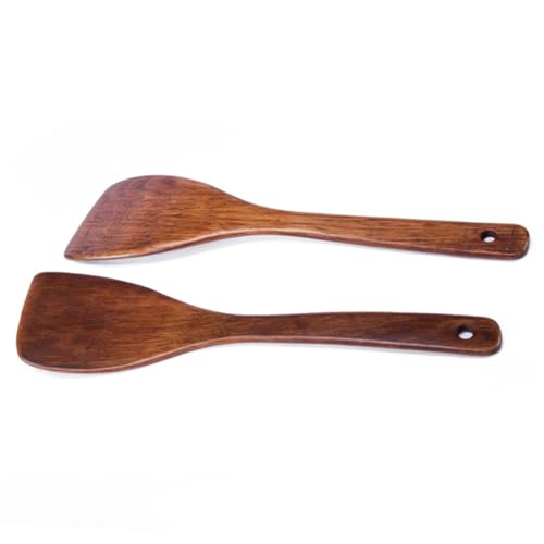 Mikinona Wood Turner Pancake Spatula Silicone Wire Ties Non Stick ...