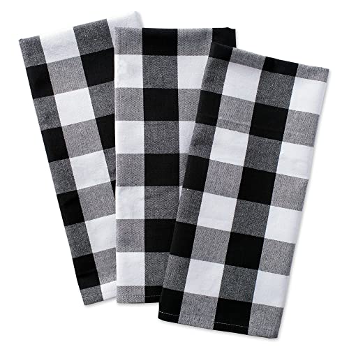 DII Buffalo Check Kitchen Collection, Classic Farmhouse Dishtowel Set, 20x30, ...