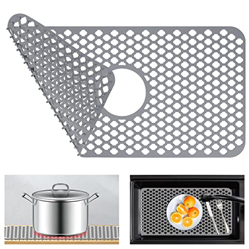 Kitchen Sink Protectors, 24x12 Heat Resistant Mat for Stainless/Porcelain Sink, ...