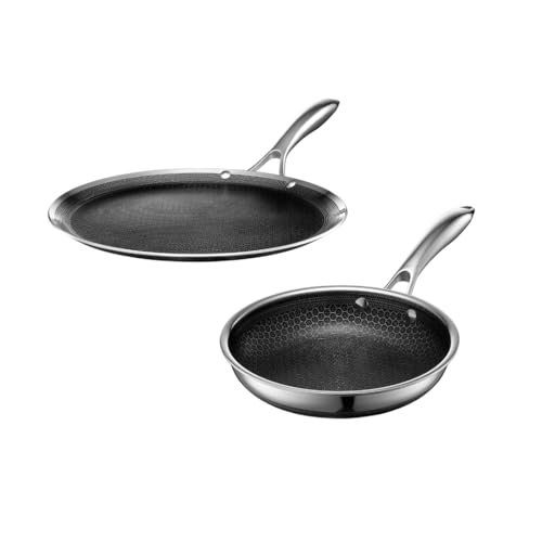 HexClad Hybrid Nonstick 2-Piece Cookware Set, 8