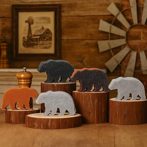 Tioncy 12 Pack Rustic Bear Kitchen Sponges Bulk 4 Colors ...