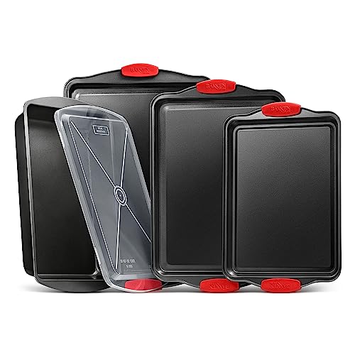 Nonstick Cookie Sheet Pans Set of 5 - Professional Quality ...