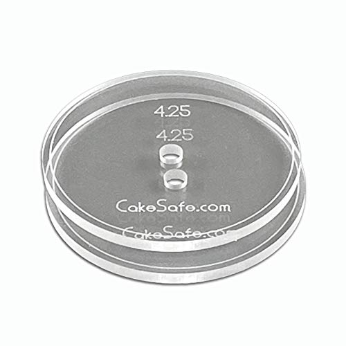 CAKESAFE – 2-4.25” Clear ¼” Acrylic Disks – Perfect Icing ...