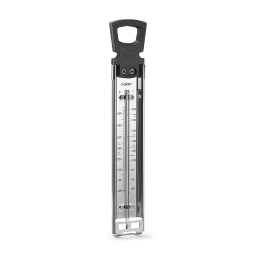 Polder Candy Thermometer, Stainless Steel Cooking Thermometer with Pot Clip, ...