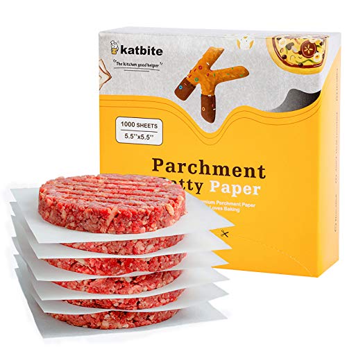 Katbite Hamburger Patty Paper 1000Pcs, 5.5