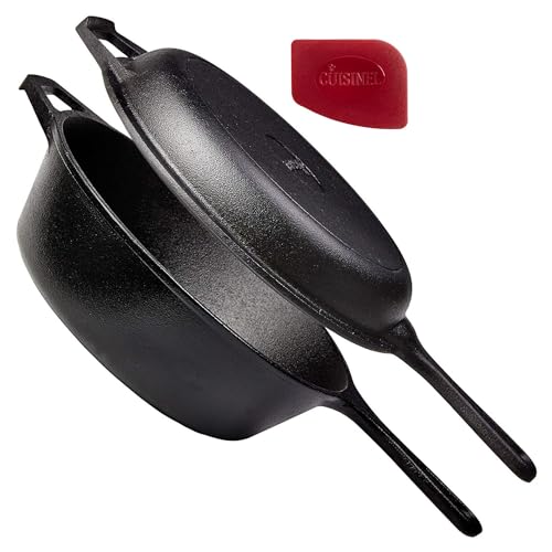 Pre-Seasoned Cast Iron 2-in-1 Multi...