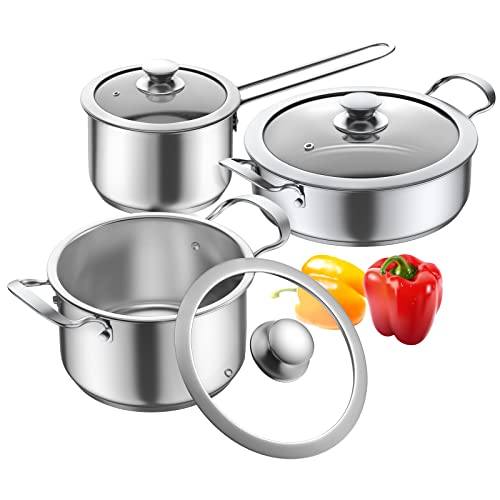 Stainless Steel Cookware Set, 6...