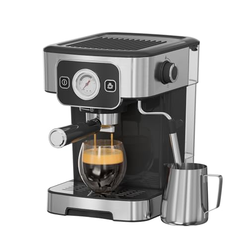 JZ.CAFE Espresso Machine 15-Bar Pump...