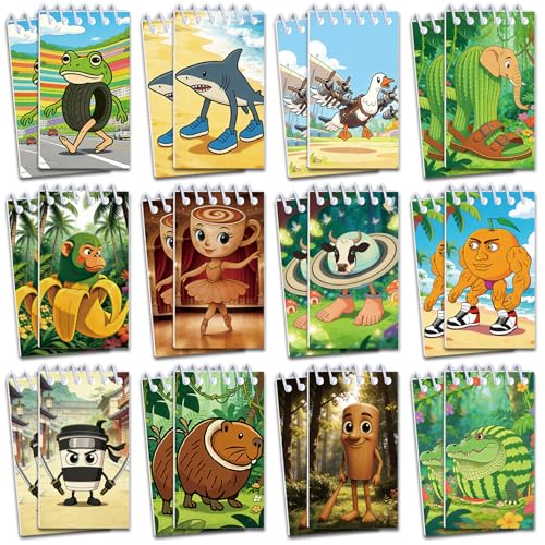 Rinziigo Italian Brainrot Mini Notepads, 24-Pack