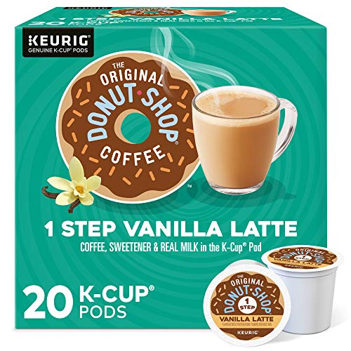 The Original Donut Shop Vanilla Latte K-Cup Pods, 20 Count