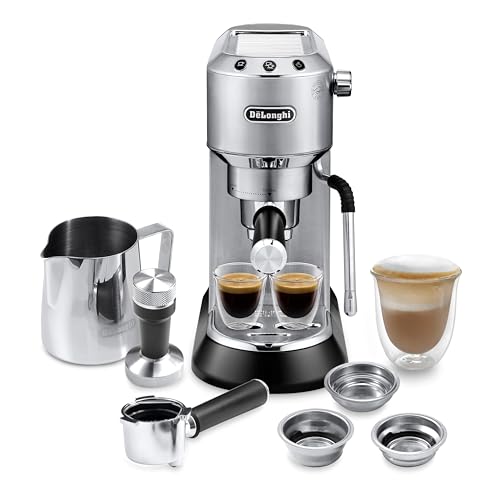 De’Longhi Dedica Arte Espresso Machine with My LatteArt Steam Wand 15-Bar Pump
