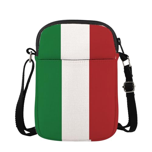 JXGZSO Italian Flag Crossbody Bag