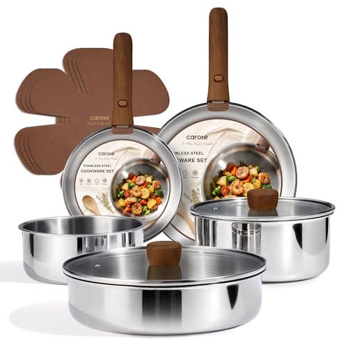 CAROTE tri-ply stainless detachable handle cookware ikea competitor