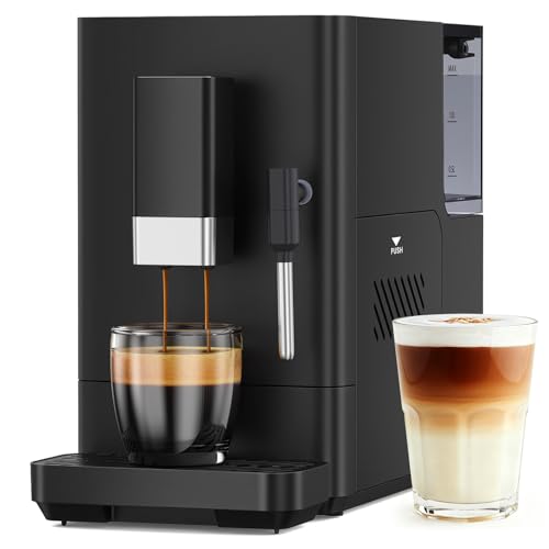 Electactic fully automatic coffee machine 20 bar with grinder, milk frother, touch control, and auto self-clean