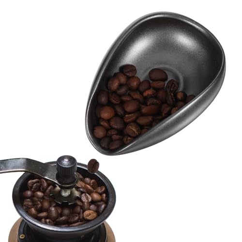 Hpmjz Coffee Bean Dosing Cup Ceramic Single Dosing Tray Espresso Bean Weighing Bowls Dose Coffee Measuring Container Tea Storage Tray for Beans Loose Leaf Tea Dose Vessel