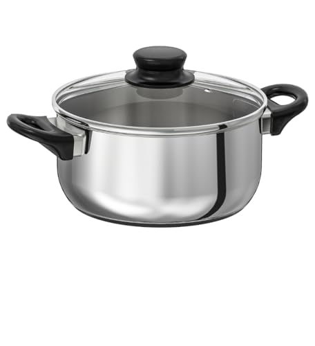 IKEA ANNONS 2.8L pot stainless steel with glass lid cookware ikea budget