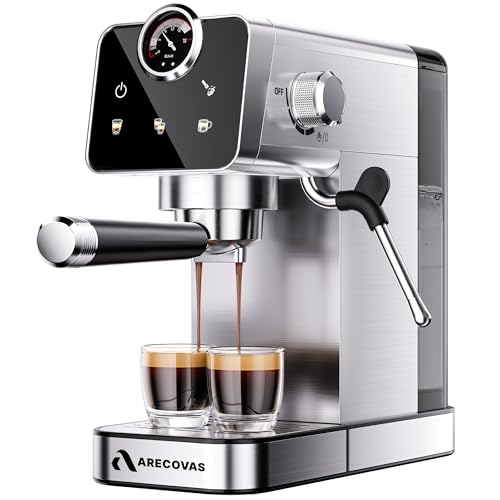 Arecovas 20-Bar Touchscreen Espresso Machine